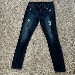 Express distressed jeggings